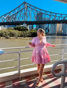 Aje Fallingwater Ruched Mini Dress Size 16 for rent on The Volte - image 4