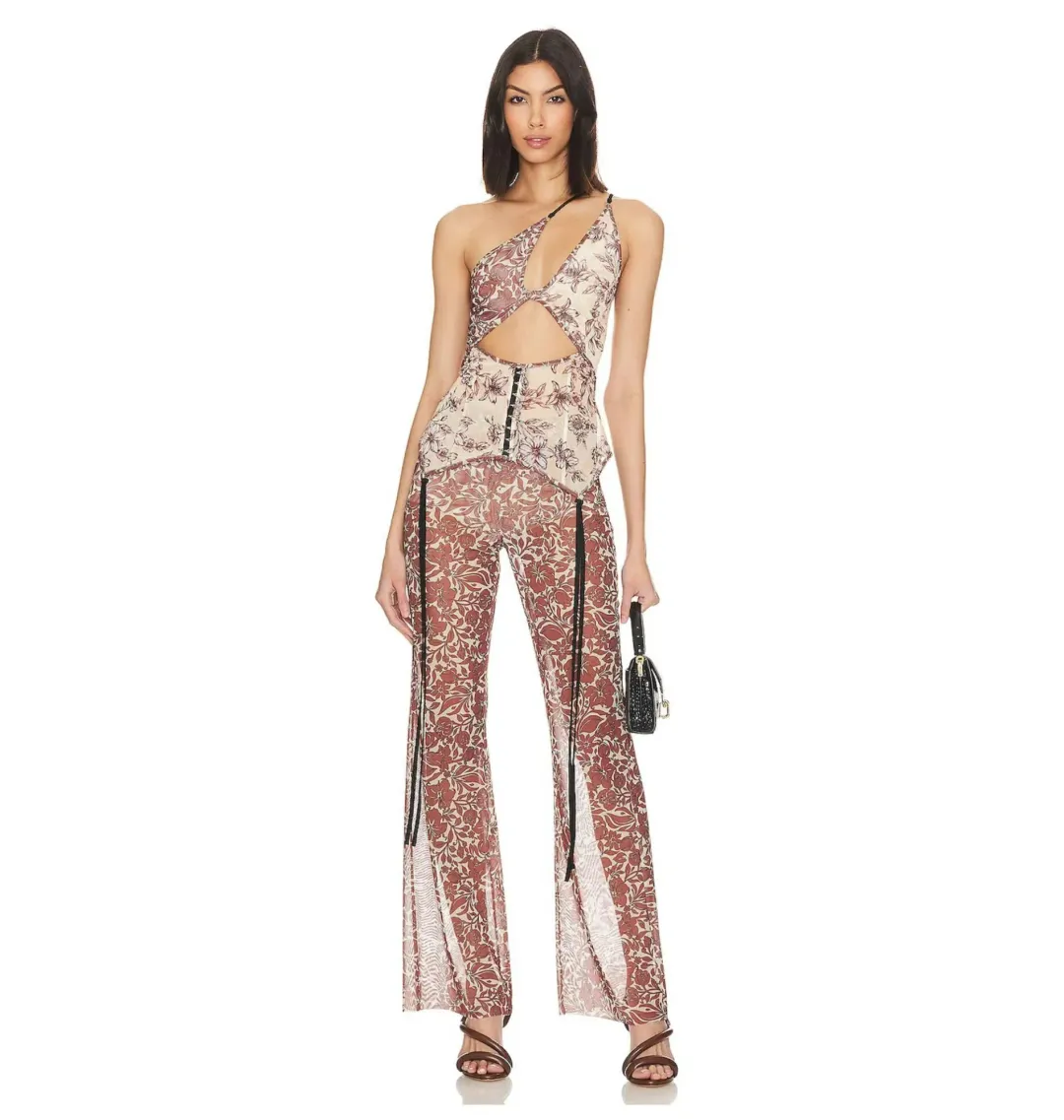 BEC AND BRIDGE Nova Strappy Top floral size 10 and Priya Pant Set floral size 6 for rent on The Volte - main image