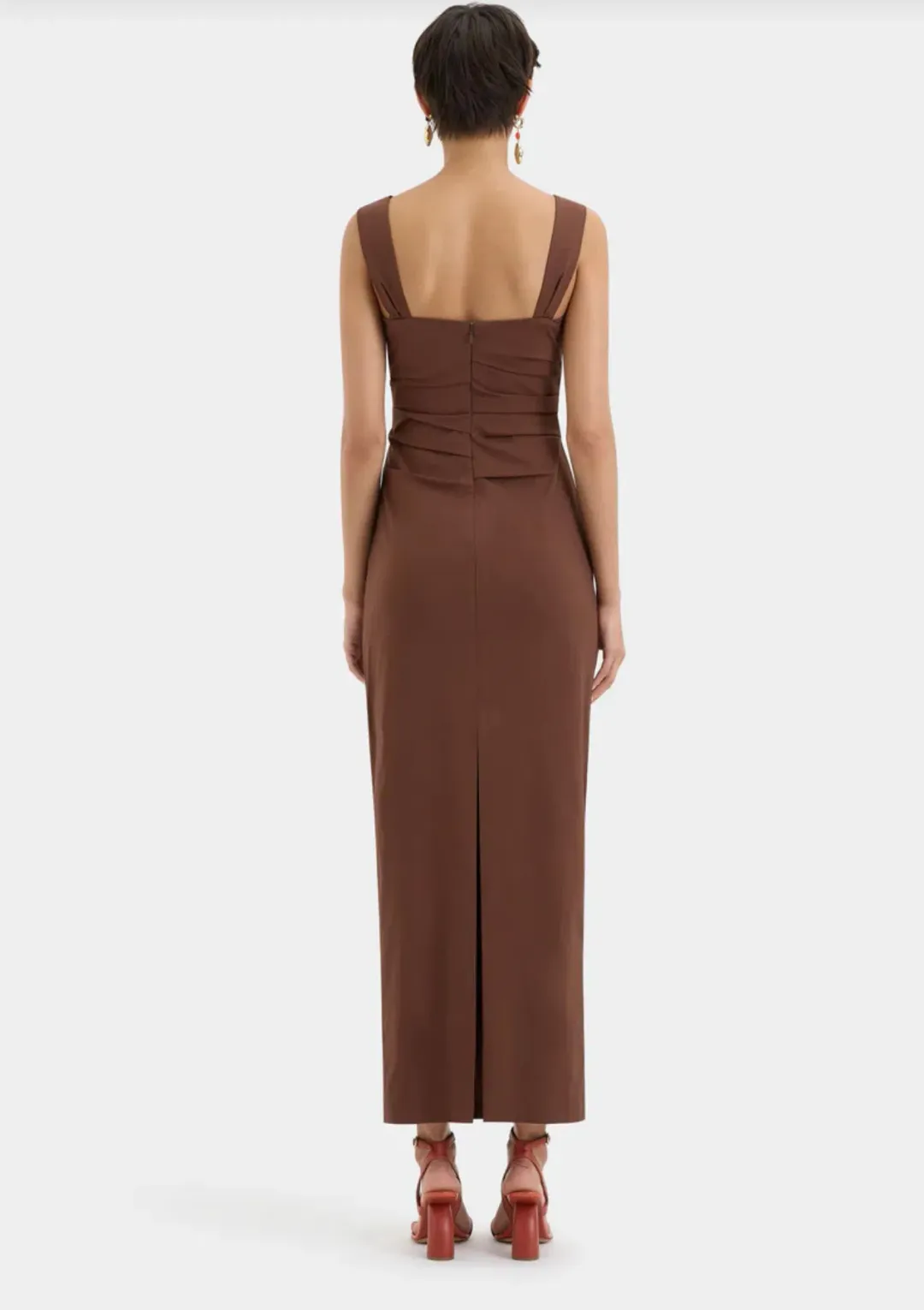 The Dahlia Balconette Gown Brown for rent on The Volte - main image