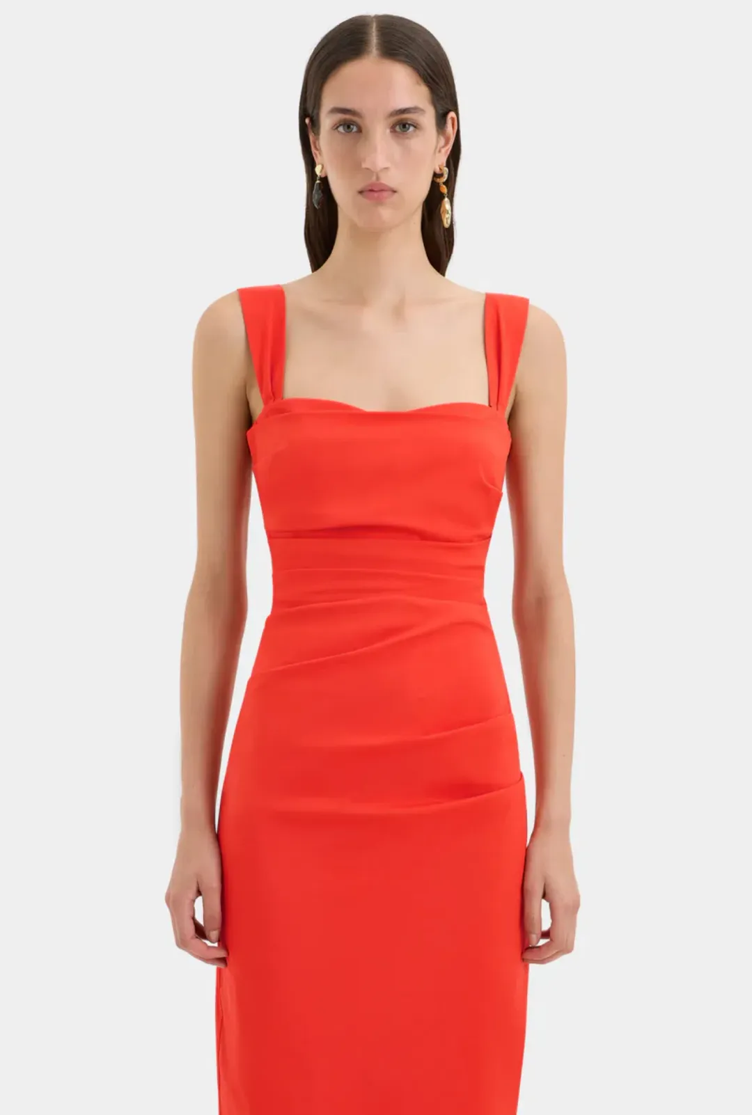 Sir the label Dahlia Balconette Gown Tangerine Size 2/Au 10 for rent on The Volte - main image