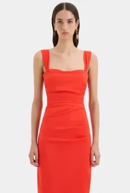 Sir the label Dahlia Balconette Gown Tangerine Size 2/Au 10 for rent on The Volte - image 3