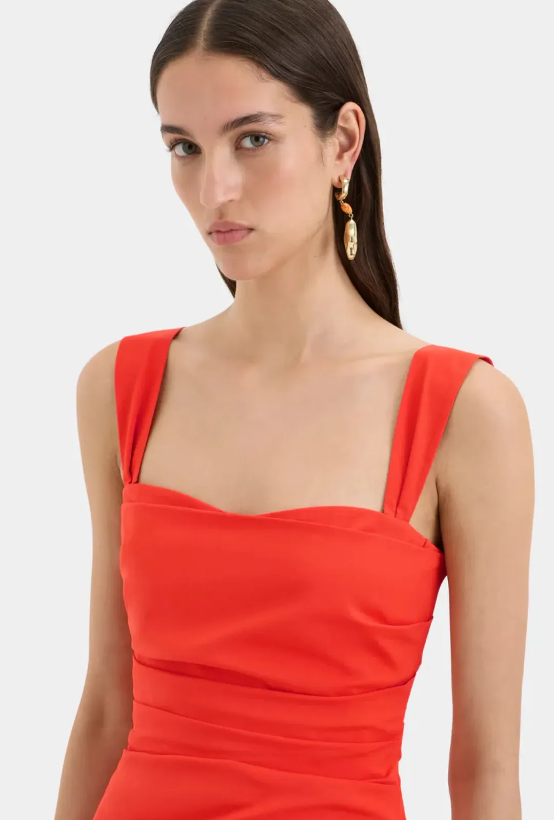 Sir the label Dahlia Balconette Gown Tangerine Size 2/Au 10 for rent on The Volte - main image
