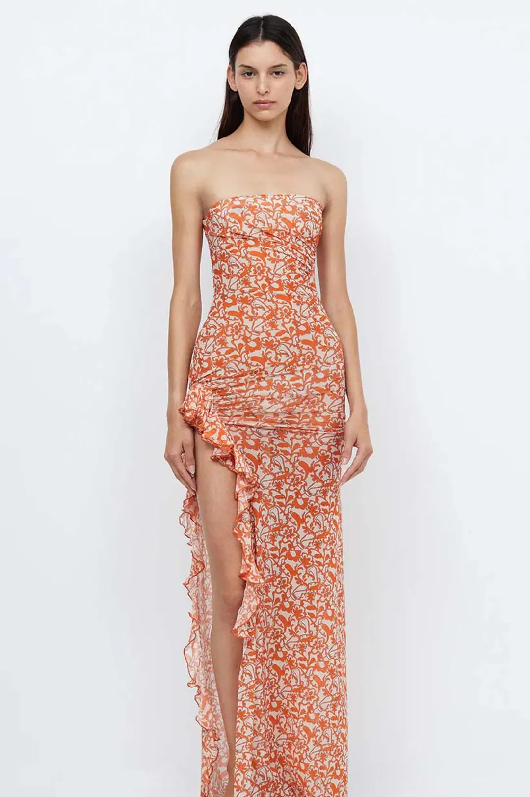 Bec & Bridge Firefly Strapless Maxi Dress Fiesta Floral Size 12  for rent on The Volte - main image