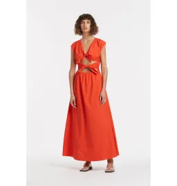 Sir The Label Anja Tie Midi Dress Red Size 0 / AU 6 for rent on The Volte - image 1