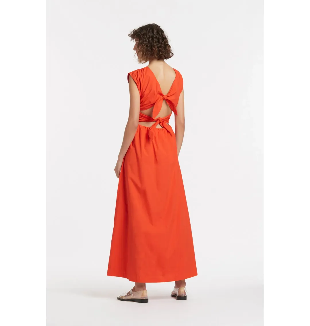 Sir The Label Anja Tie Midi Dress Red Size 0 / AU 6 for rent on The Volte - main image