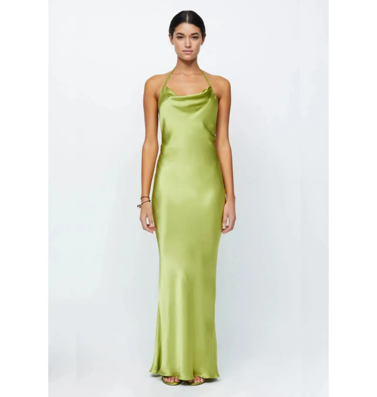 Bec & Bridge Odessa Halter Dress Chartreuse Green Size AU 12 for rent on The Volte - main image