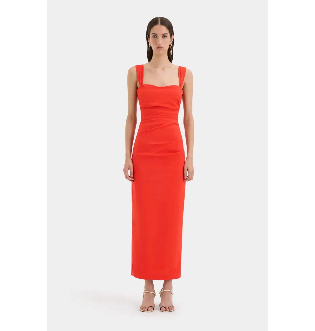 Sir the Label Dahlia Balconette Gown Tangerine Size AU 10 for rent on The Volte - main image
