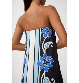 By Johnny Azure Granada Dress in Aqua Navy Ivory Size AU 6 for rent on The Volte - image 4