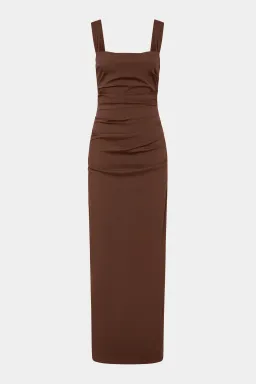 Sir the label Dahlia Balconette Gown in Chocolate Size 3 / AU 12 for rent on The Volte - image 5