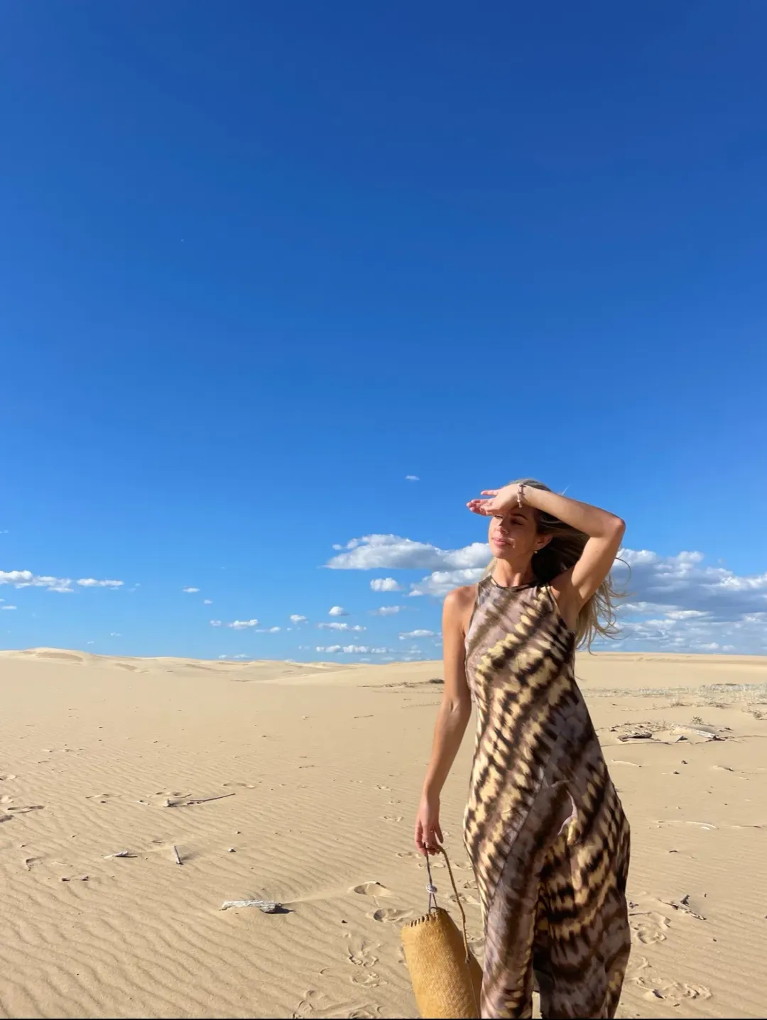 Dissh Gabi Tie Dye Viscose Midi Dress Lilac Size 6 for rent on The Volte - main image