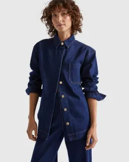 Seed Heritage Denim Classic Shirt Size 6 & Pocket High Waisted Jeans Size 10 Set Neptune Wash for rent on The Volte - image 2