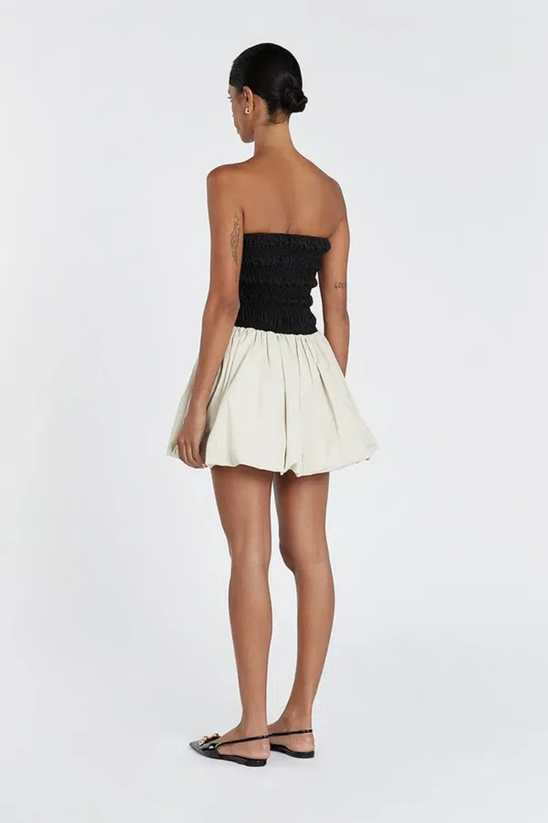 DISSH Stevie Mini Dress Black/Stone Size XS / AU 6 for rent on The Volte - main image