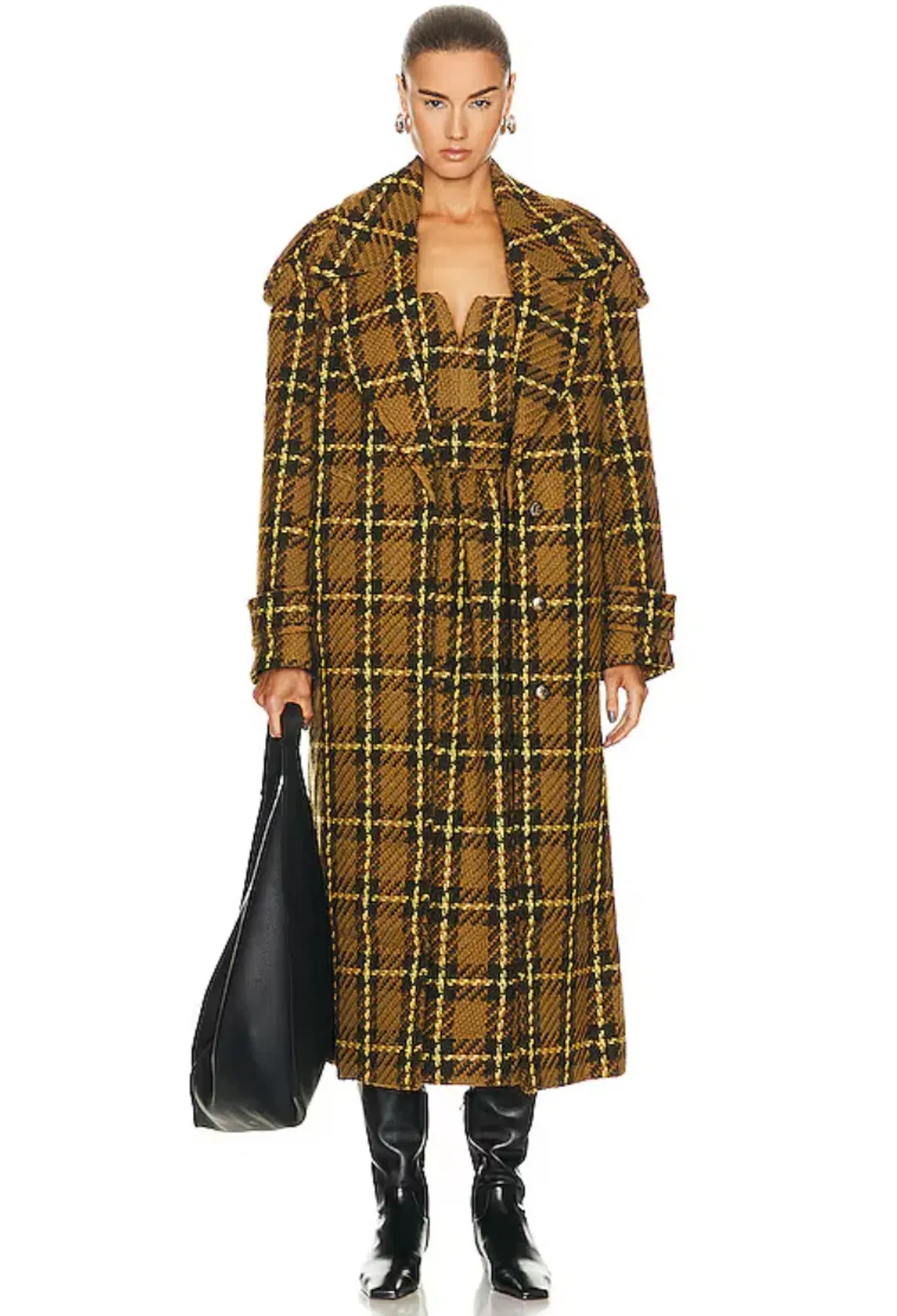 Zimmermann Luminosity Check Bodice and Tulip Skirt Set Olive Check Size 0 / AU 8 for rent on The Volte - main image