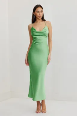 Lexi Dove Dress in Kiwi Green Size 10 for rent on The Volte - image 1