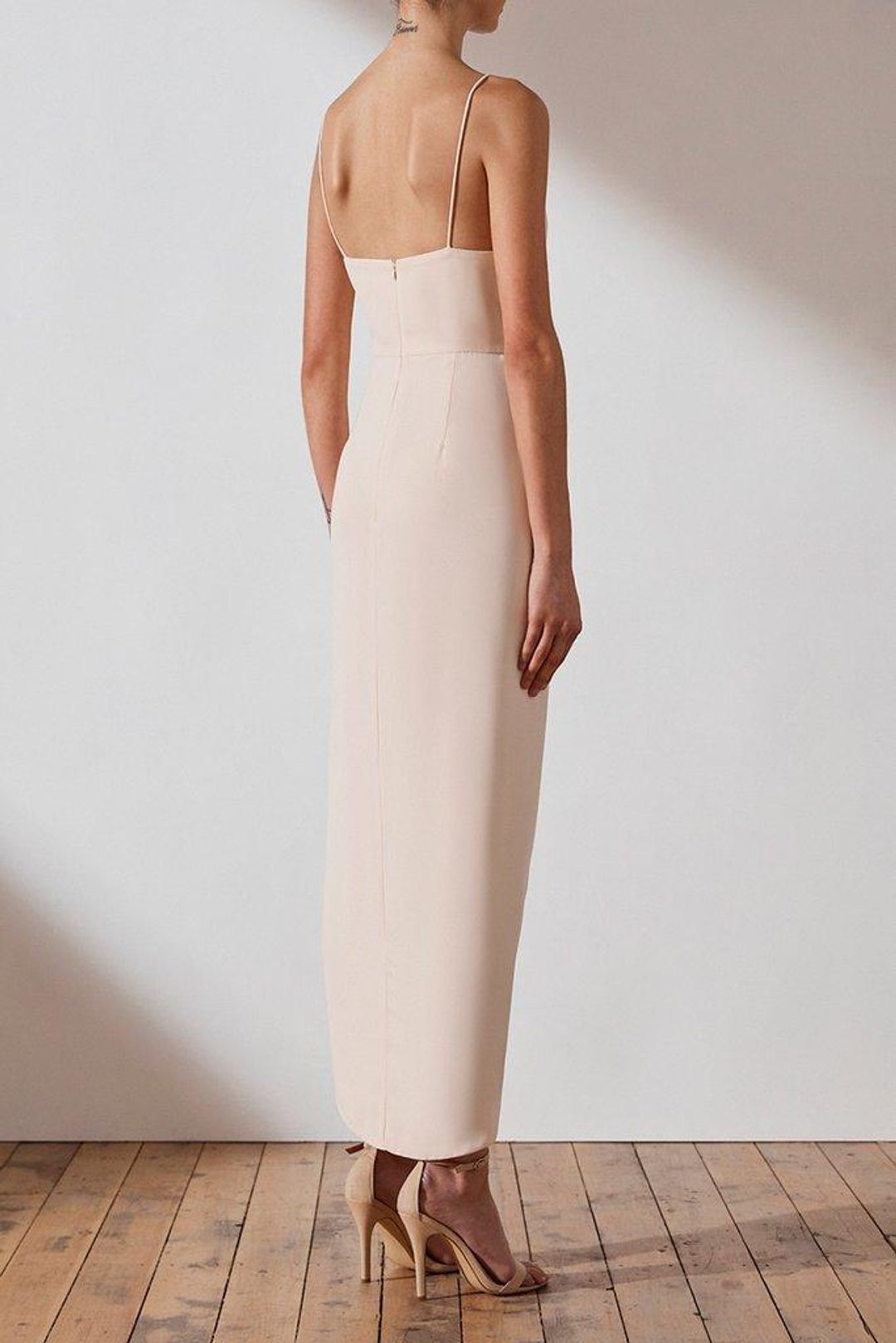 Shona Joy Core Cocktail Dress Nude for rent on The Volte - main image