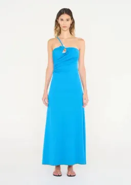 Christopher Esber Concave Stone Cami Dress in Boston Blue Size 8 for rent on The Volte - image 1