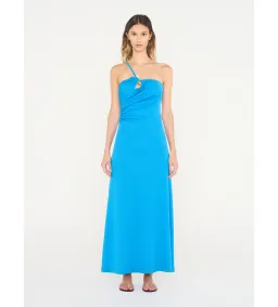 Christopher Esber Concave Stone Cami Dress in Boston Blue Size 10 for rent on The Volte - image 1