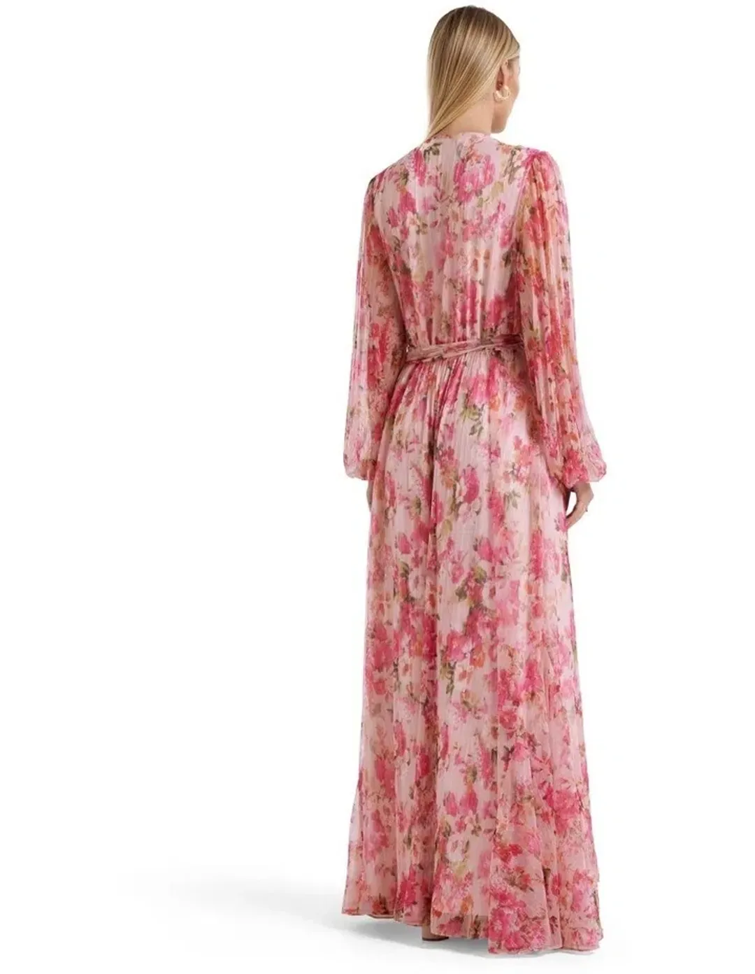 Forever New Regan Cascade Plisse Maxi Dress Floral Size 16 for rent on The Volte - main image
