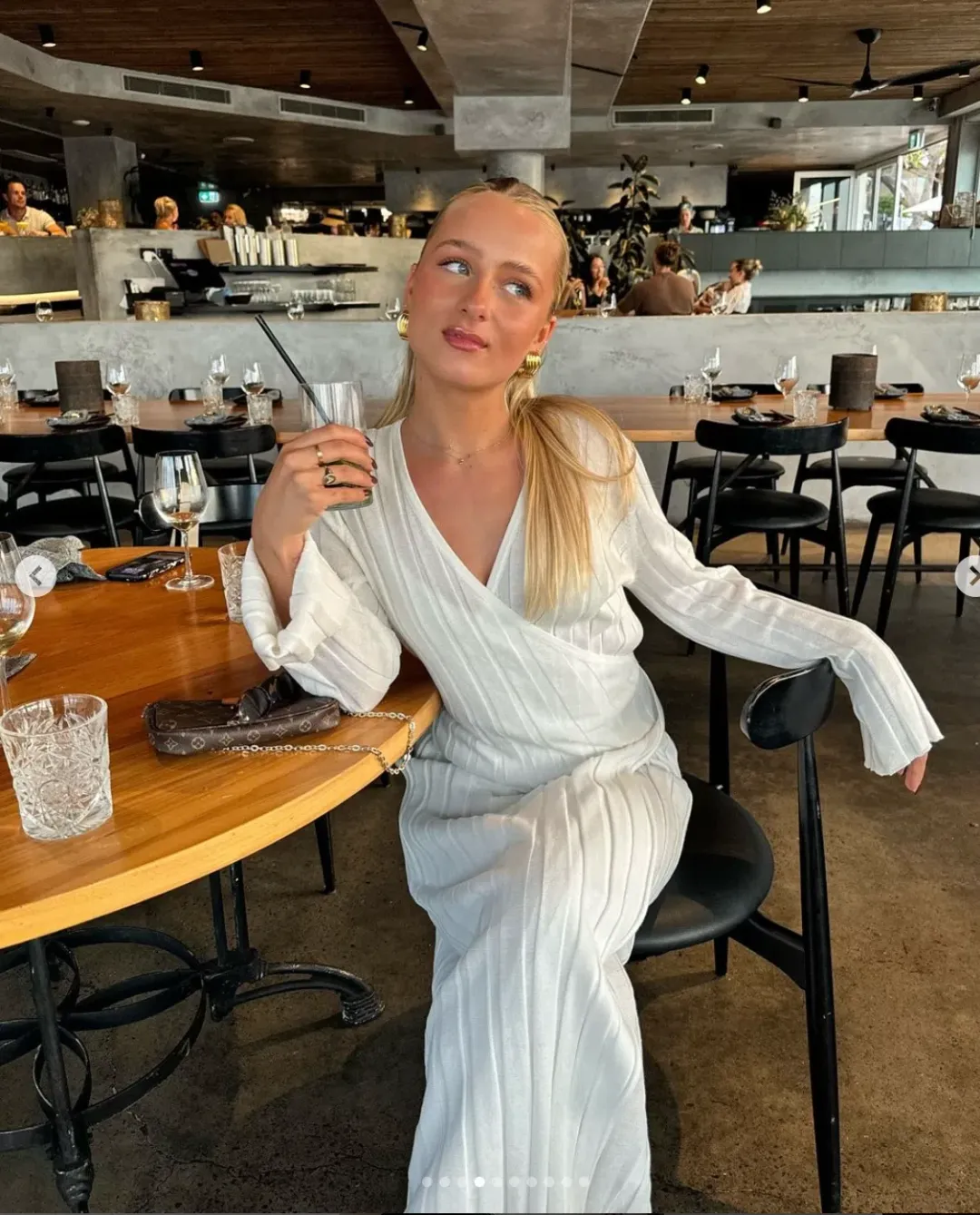 Sir The Label Isobel Wrap Dress White Size 0/Au 6 for rent on The Volte - main image