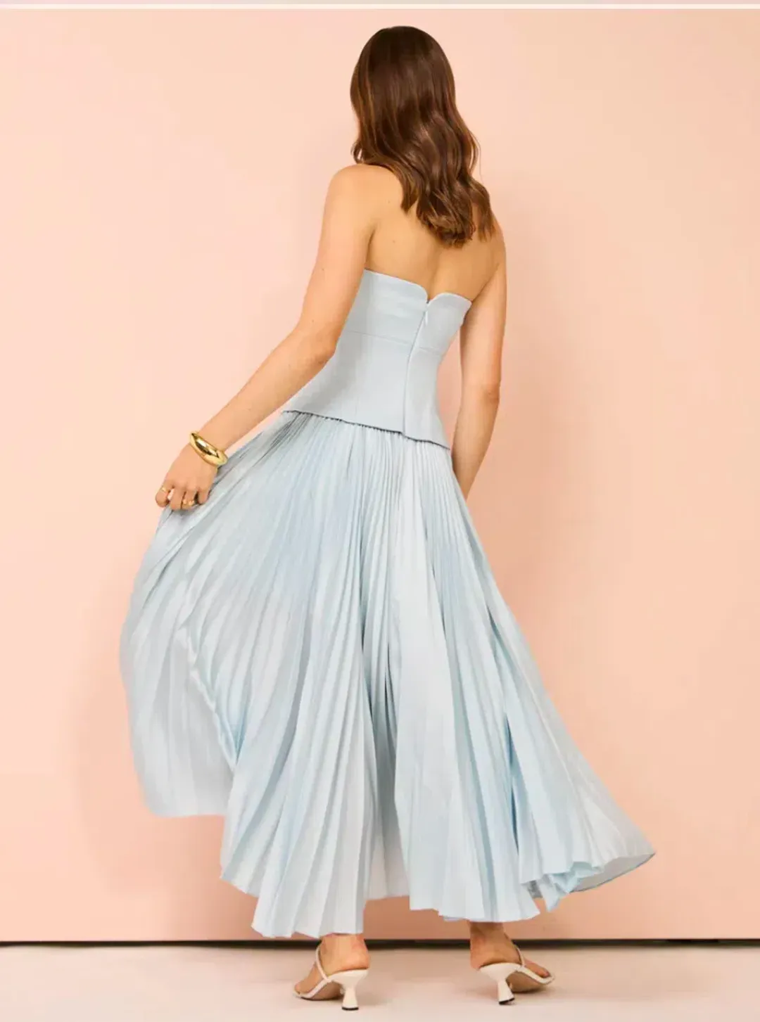 Acler Avonlea Midi Dress In Celeste Blue Size 6 for rent on The Volte - main image