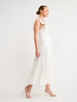 Palm Noosa Leon Midi Dress in White Size 6 for rent on The Volte - image 2