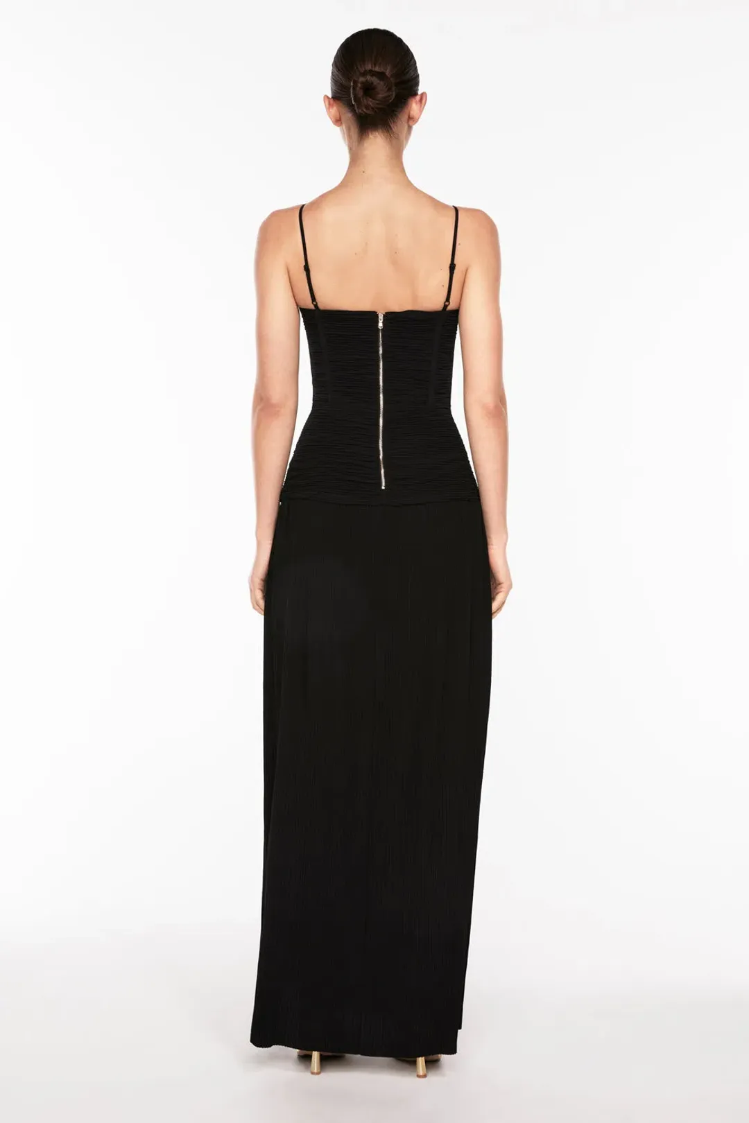 Manning Cartell Double Time Pleat Dress in Black Size 10 for rent on The Volte - main image