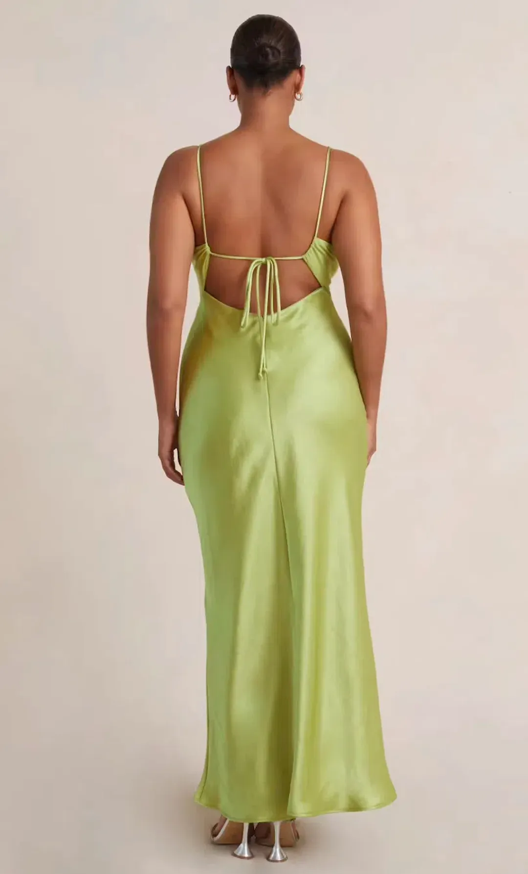 Bec & Bridge The Julieta V Neck Maxi Dress Lime Green Size 6 for rent on The Volte - main image