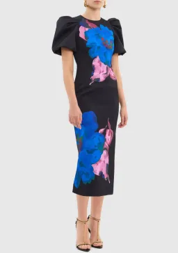 Rebecca Vallance Acid Bloom Midi Dress Floral Size 12 for rent on The Volte - image 5