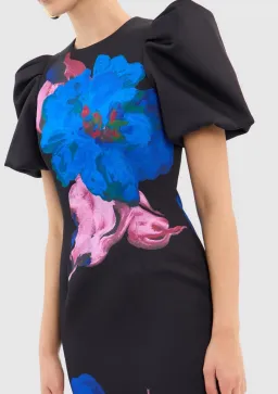 Rebecca Vallance Acid Bloom Midi Dress Floral Size 12 for rent on The Volte - image 3