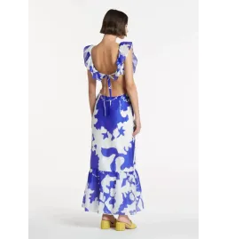 Sir The Label Vivi Frill Dress Merce Abstract Print Size AU 6 for rent on The Volte - image 3