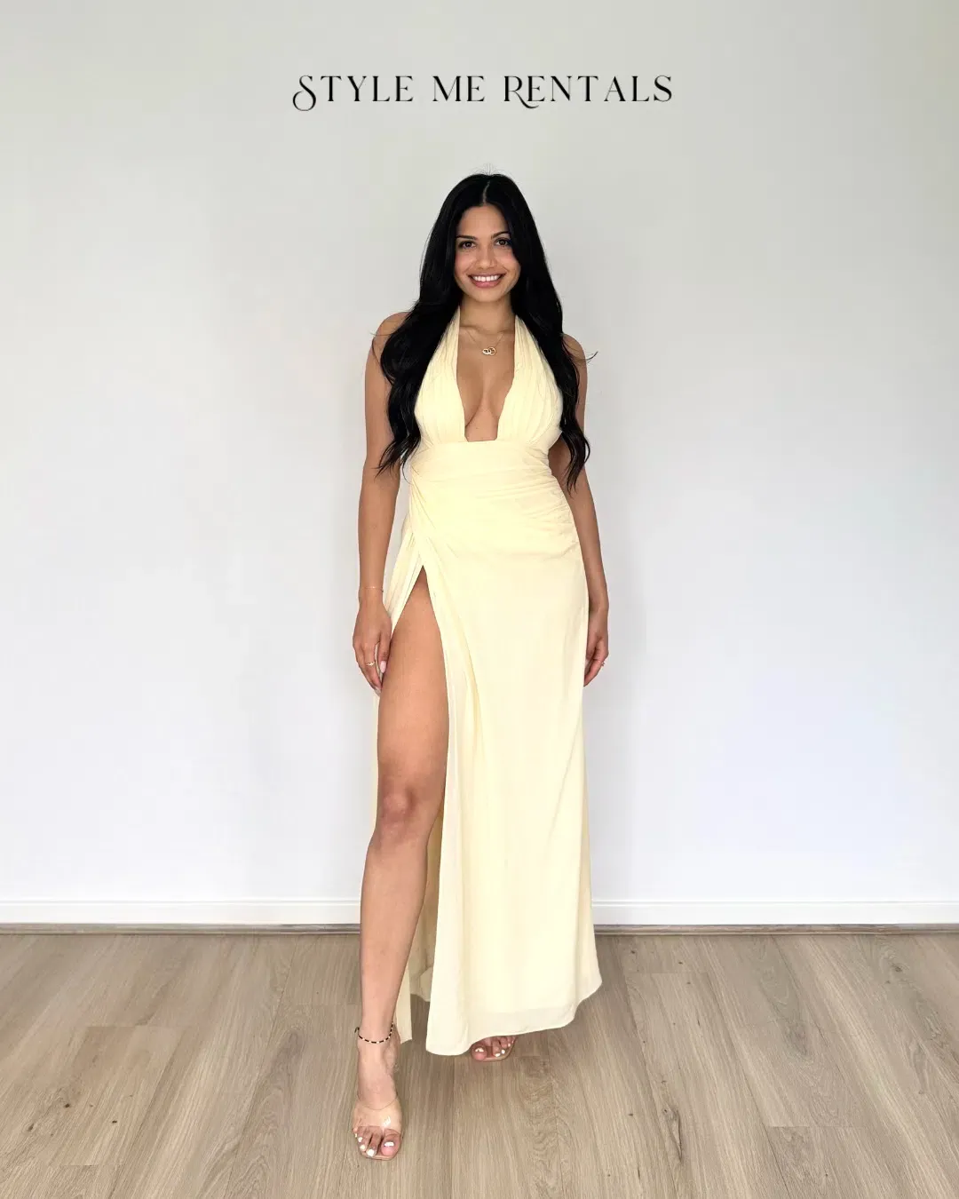 Calia Collection Antonia Dress Baby Yellow Size 6 for rent on The Volte - main image