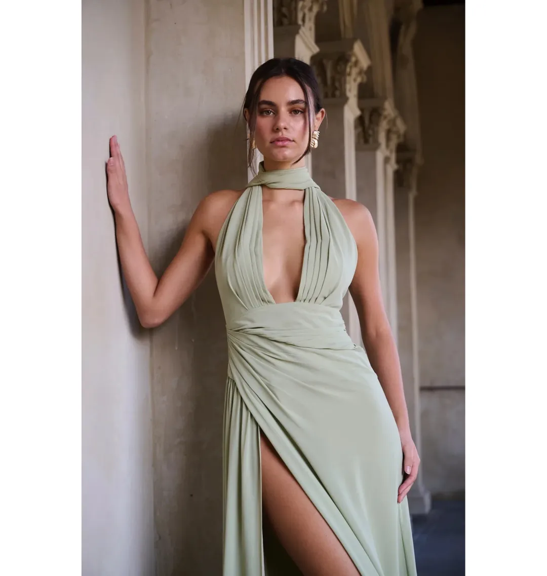 Calia Collection Antonia Dress Sage Size AU 8 for rent on The Volte - main image