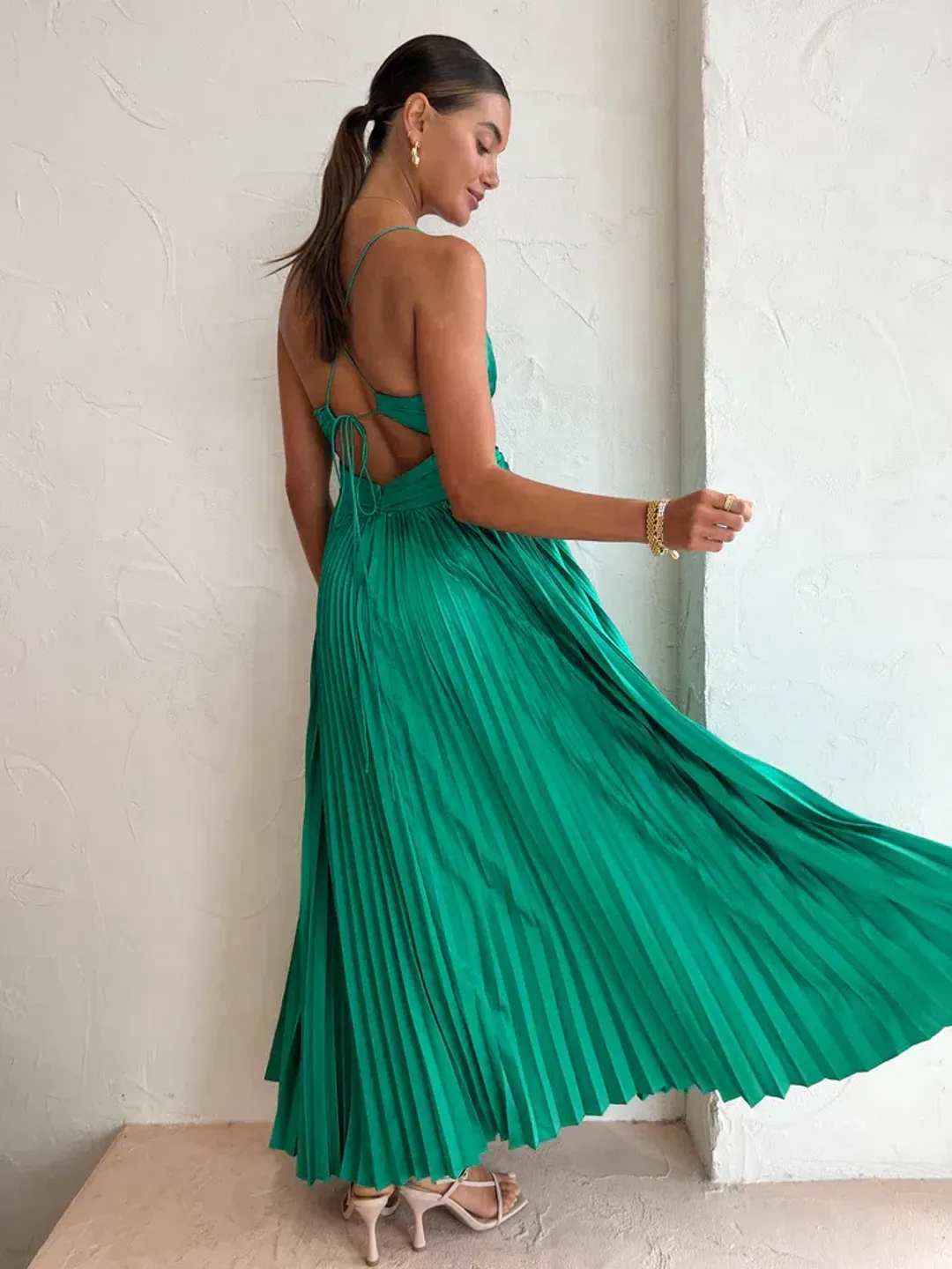 Issy Orla Dress Jade Size 8  for rent on The Volte - main image