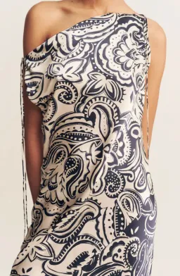 Shona Joy Anthea Silk Tie Maxi Dress Print Size 14 for rent on The Volte - image 2