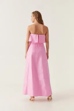 Aje Shallows Strapless Gown Bon Bon Pink Size 10  for rent on The Volte - image 2