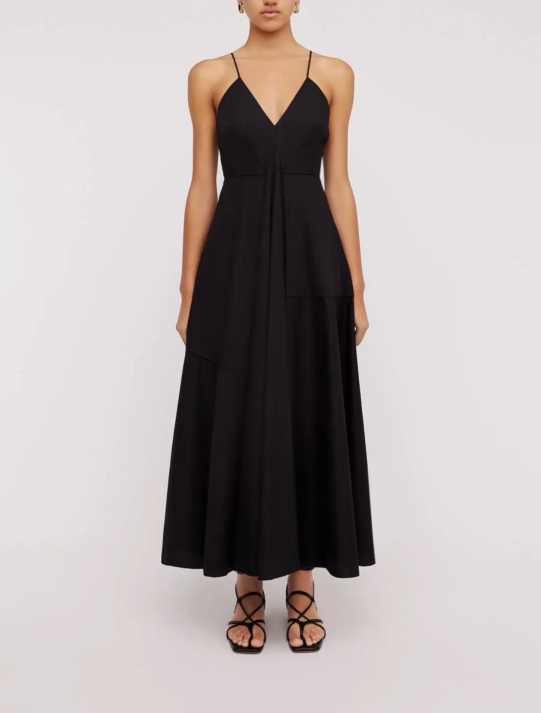 Scanlan Theodore Parachute Strappy Dress in Black Size 8 for rent on The Volte - main image