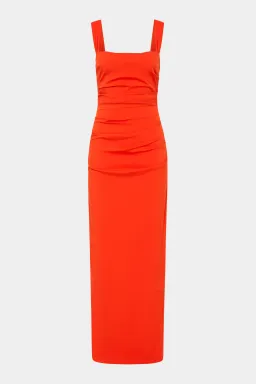 Sir the Label Dahlia Balconette Gown Tangerine Size 8  for rent on The Volte - image 4