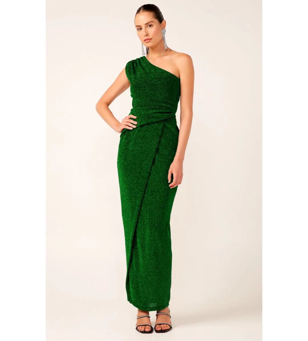 Sacha Drake Valedictory Dress In Emerald Green Size 10 for rent on The Volte - main image