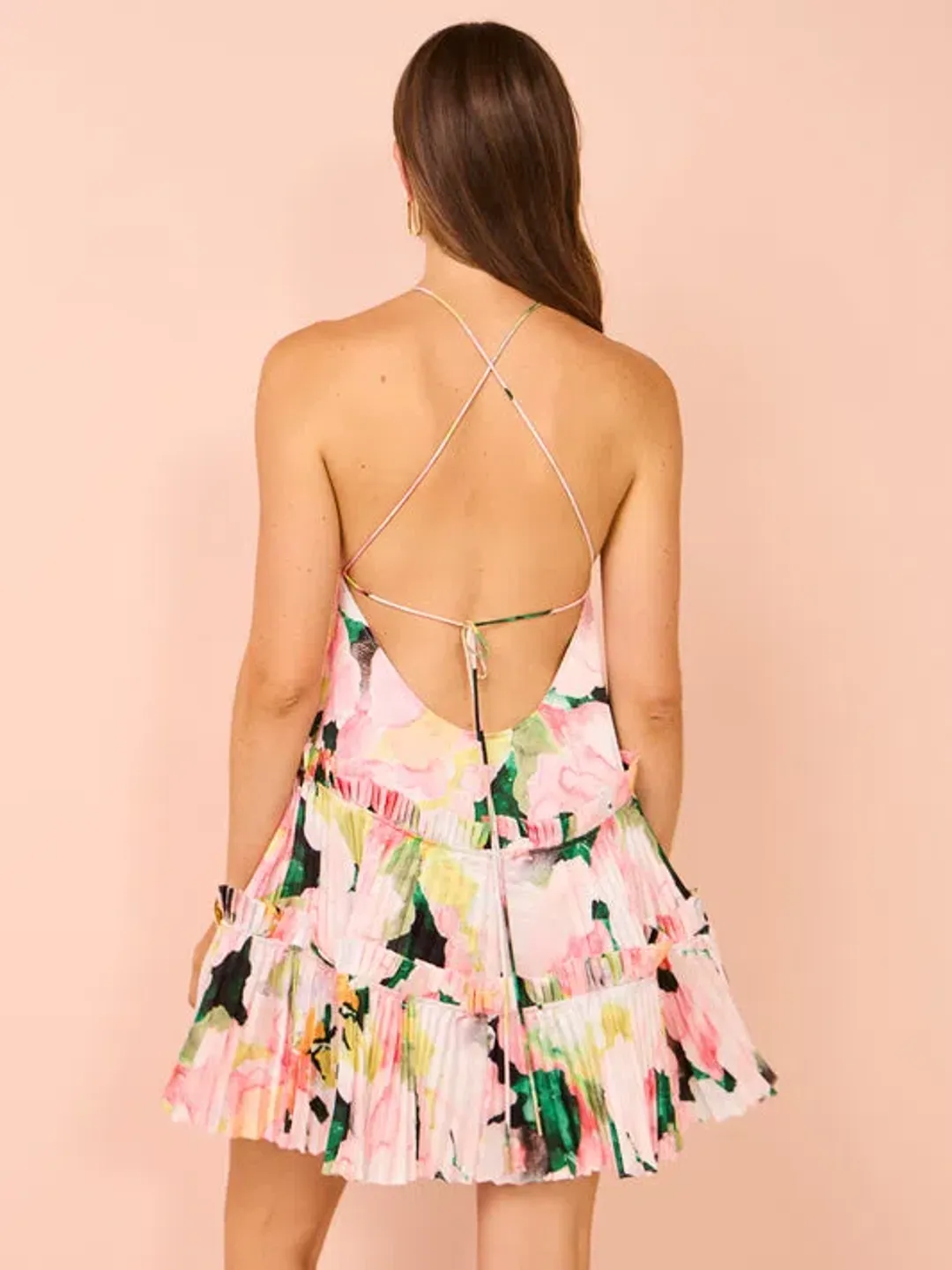 Acler Ormond Mini Dress Daphne Posy Size 8  for rent on The Volte - main image