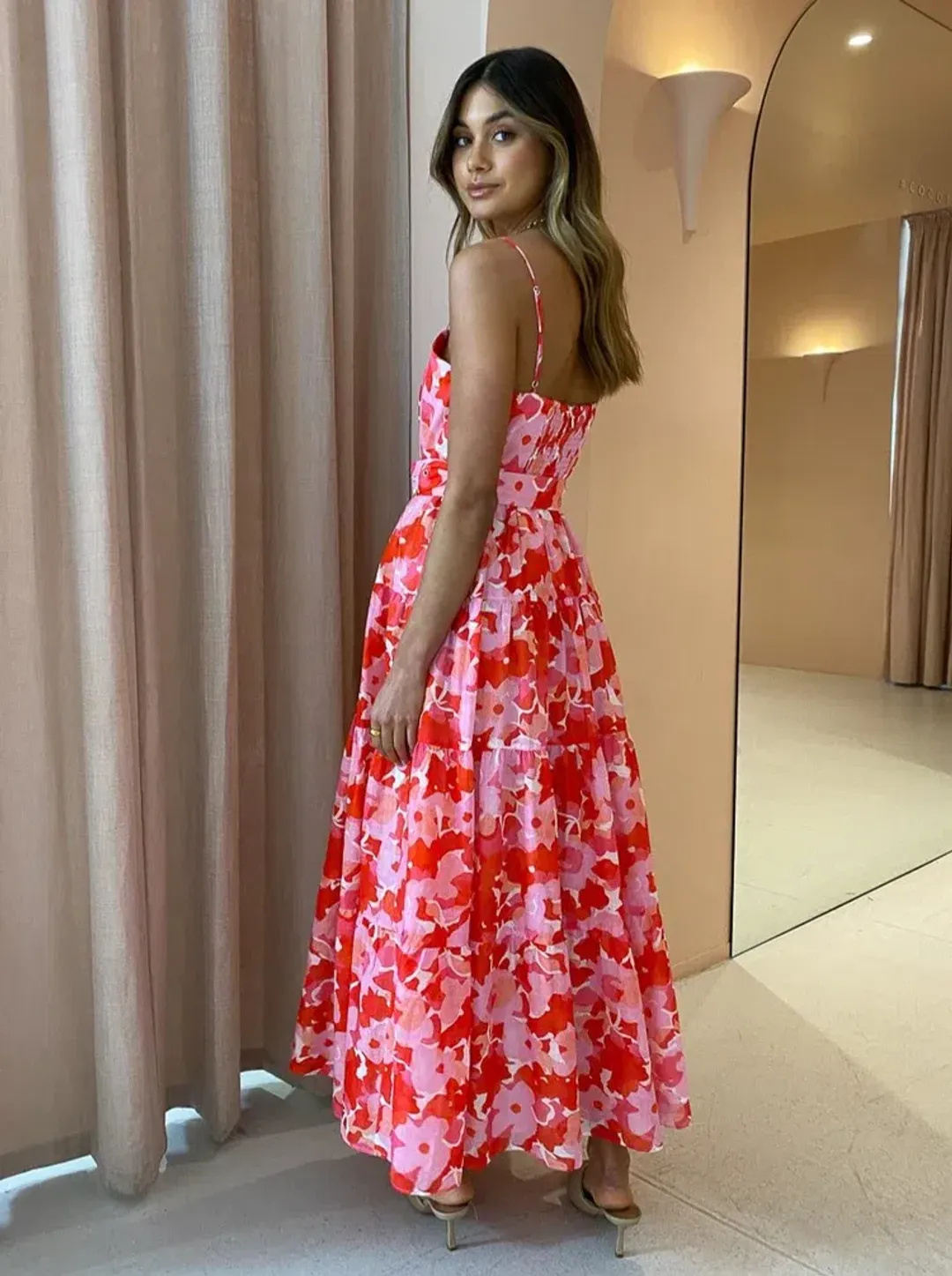 Steele Harper Dress in Camellia Size S / AU 8 for rent on The Volte - main image