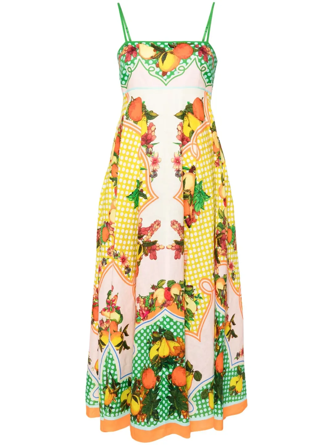 Alemais Lemonis Midi Sundress Multi Size 10 for rent on The Volte - main image