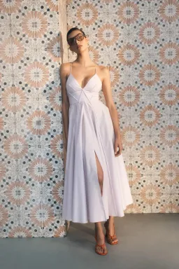 Scanlan Theodore Parachute Strappy Dress Lilac Size 10 for rent on The Volte - image 1