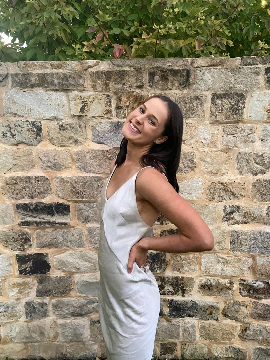 Christopher Esber Dune Structured Cami Dress Raw Silver Size 8 for rent on The Volte - main image