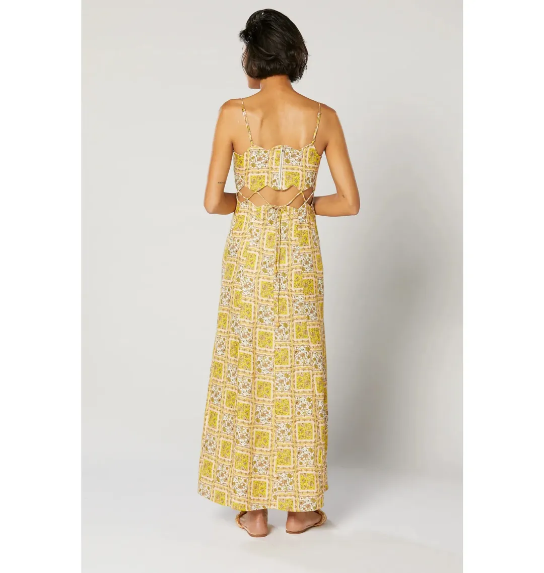 Winona Sloane Scallop Dress Floral Size AU 10  for rent on The Volte - main image