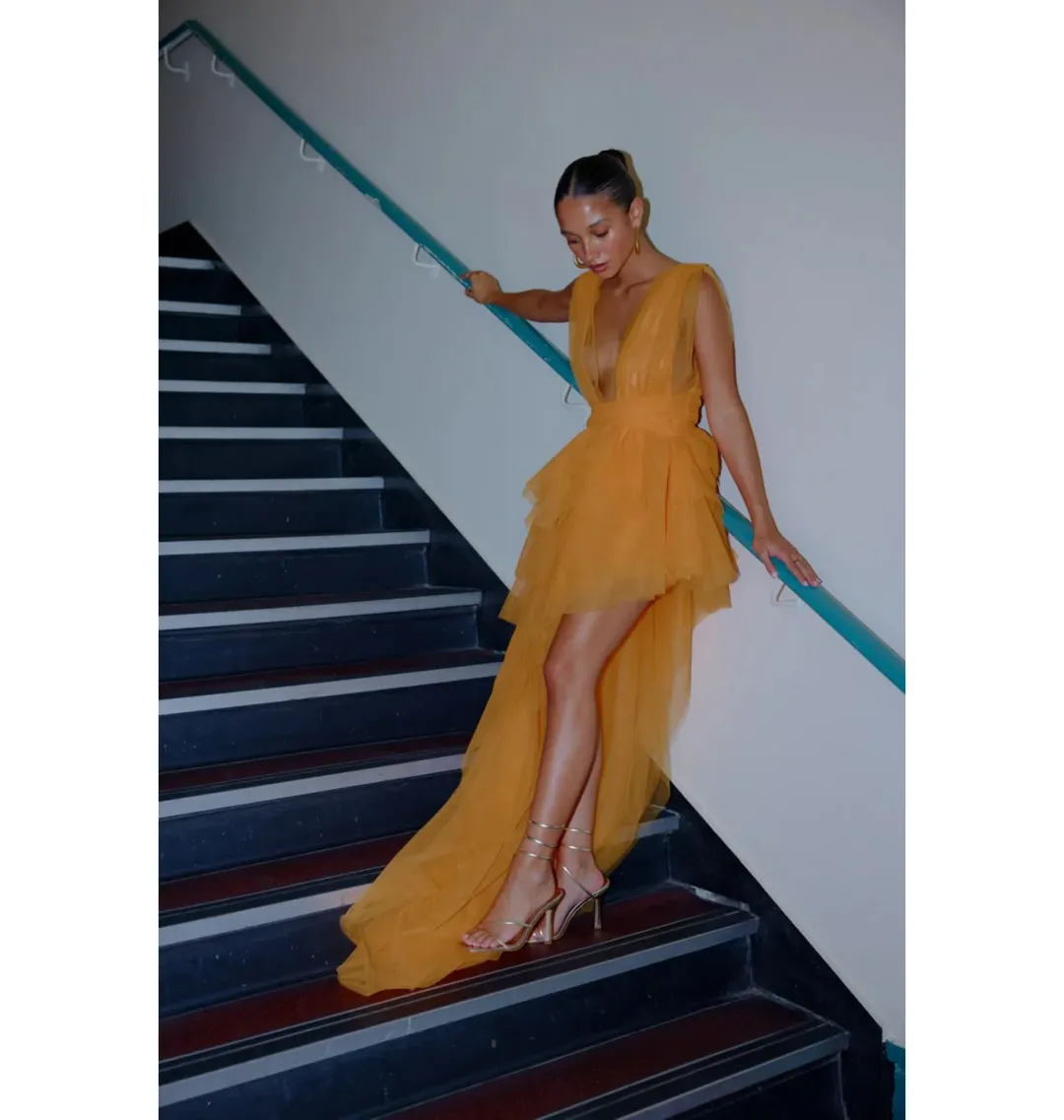 Lexi Lola Dress Mango Size AU 8 for rent on The Volte - main image