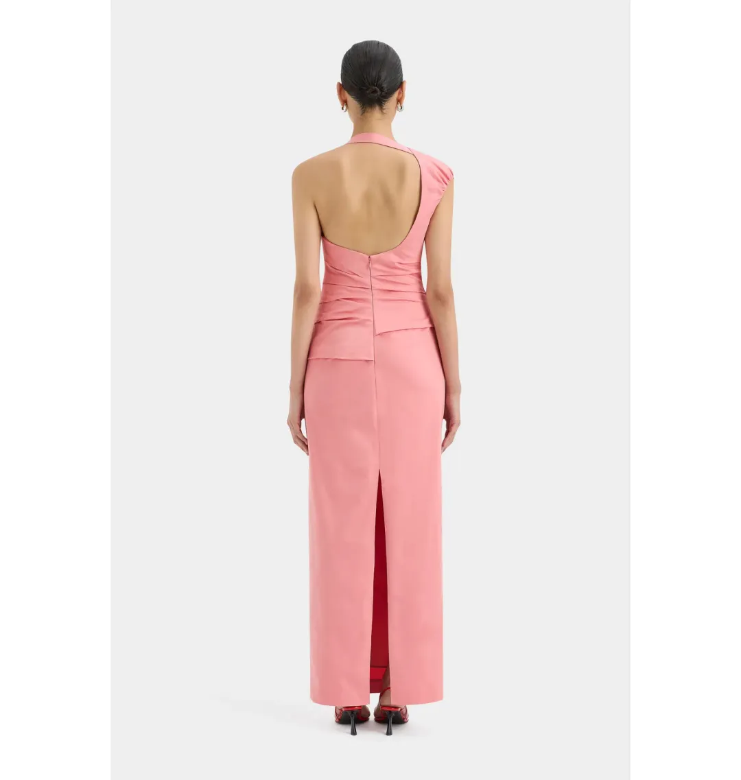 Sir the Label Giacomo Gathered Gown in Pink Size AU 8 for rent on The Volte - main image