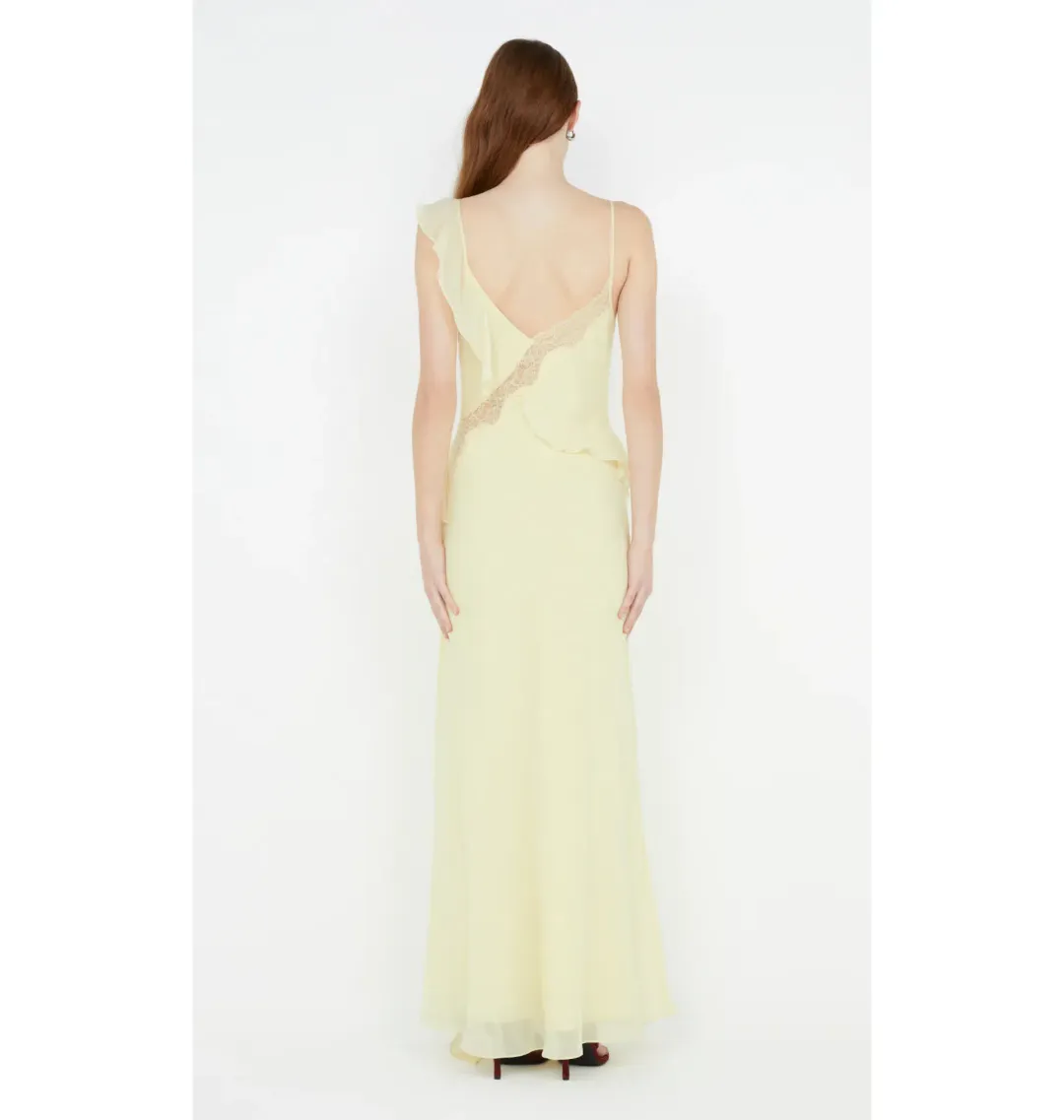  Bec & Bridge Knox Maxi Dress Icy Yellow Size AU 6 for rent on The Volte - main image