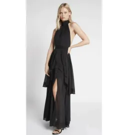 Aje Sienna Dress Black Size AU 10 for rent on The Volte - image 1