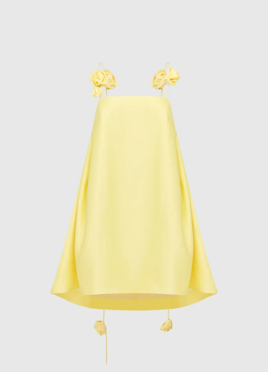 Leo Lin Fiona Rose Mini Dress Sorbet Yellow Size AU 12 for rent on The Volte - main image