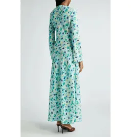 Zimmermann Lightburst Bias Long Dress in Aqua Floral Size 1 / AU 10 for rent on The Volte - image 3